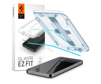 Szkło i folia ochronna SPIGEN Glas.Tr 'Ez Fit' 2-Pack do Samsung Galaxy S24 Clear AGL07440